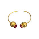 Brass Pomegranate Relief Cuff Bracelet Eyup Gunduz 