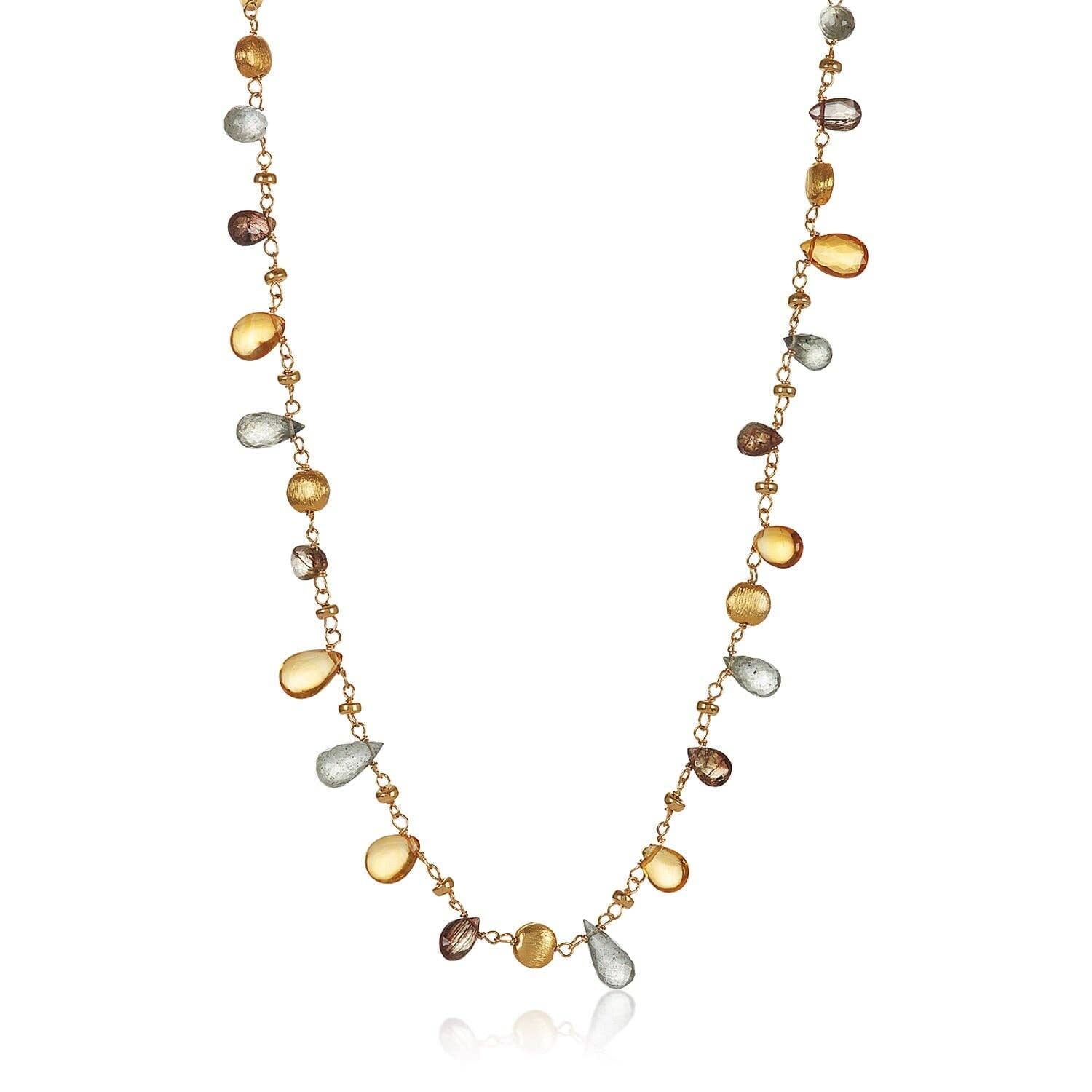 Brown-Gold Filled San Francisco Summer Necklace Necklace Mabel Chong 