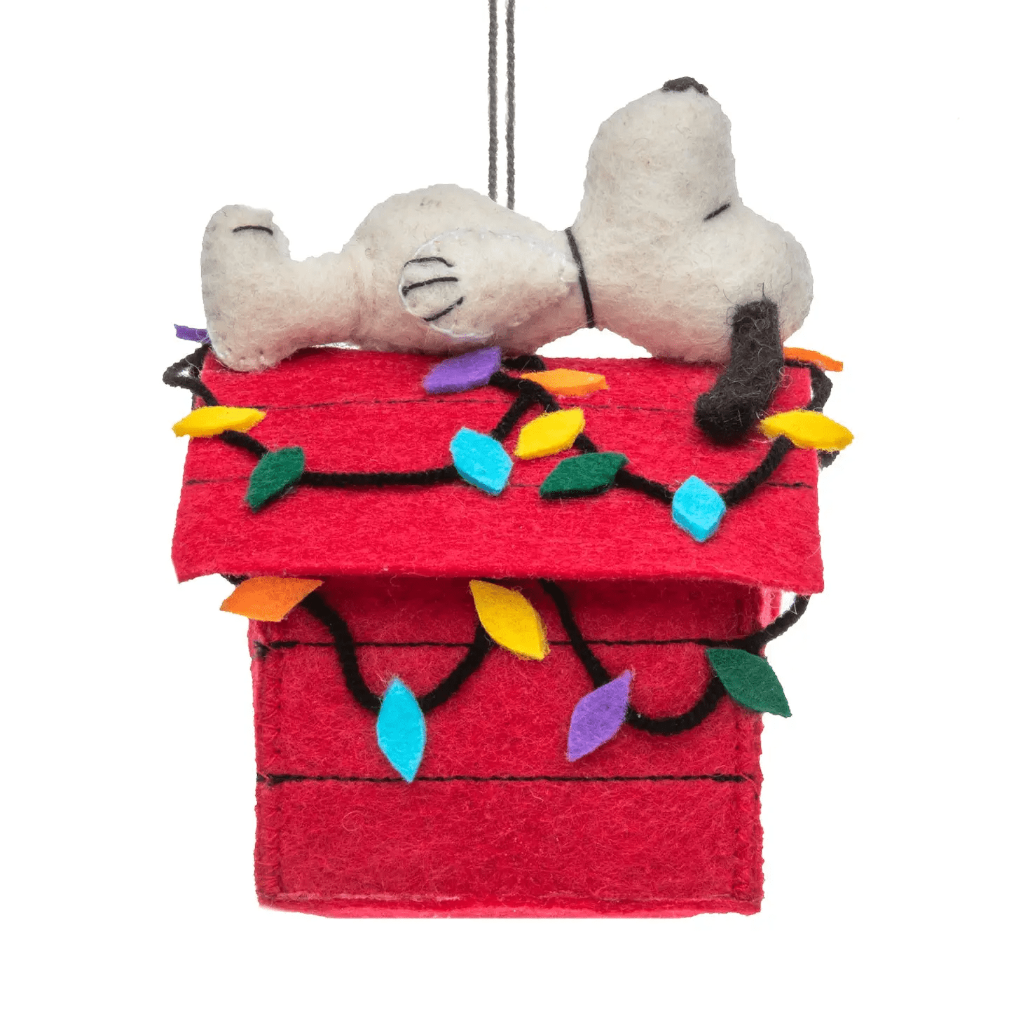 "Christmas Snoopy" Felt Ornament Holiday Ornaments Silk Road Bazaar 