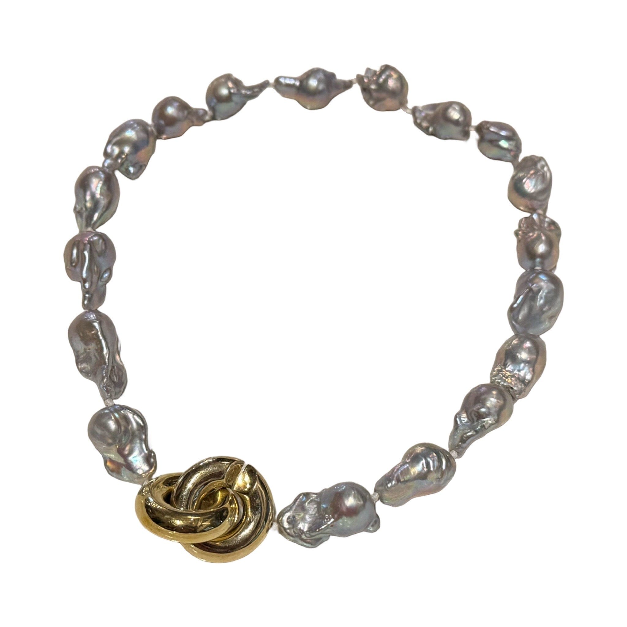 Classic Infinity Charm Pendant Choker New Jewelry Bittersweet designs Grey Moonstone 