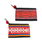 Colorful Applique Trinket Pouch from Southeast Asia Zipper Pouch Bangkok 