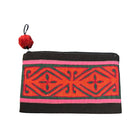 Colorful Applique Trinket Pouch from Southeast Asia Zipper Pouch Bangkok A 