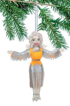 "Country Time Dolly Parton" Felt Ornament Holiday Ornaments Silk Road Bazaar 