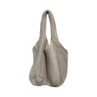 Crocheted Cotton Shoulder Bag Handbag Baanpueng Handmade Shop White 