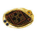 Embroidered Textile Brooch Brooch Eyup Gunduz C 