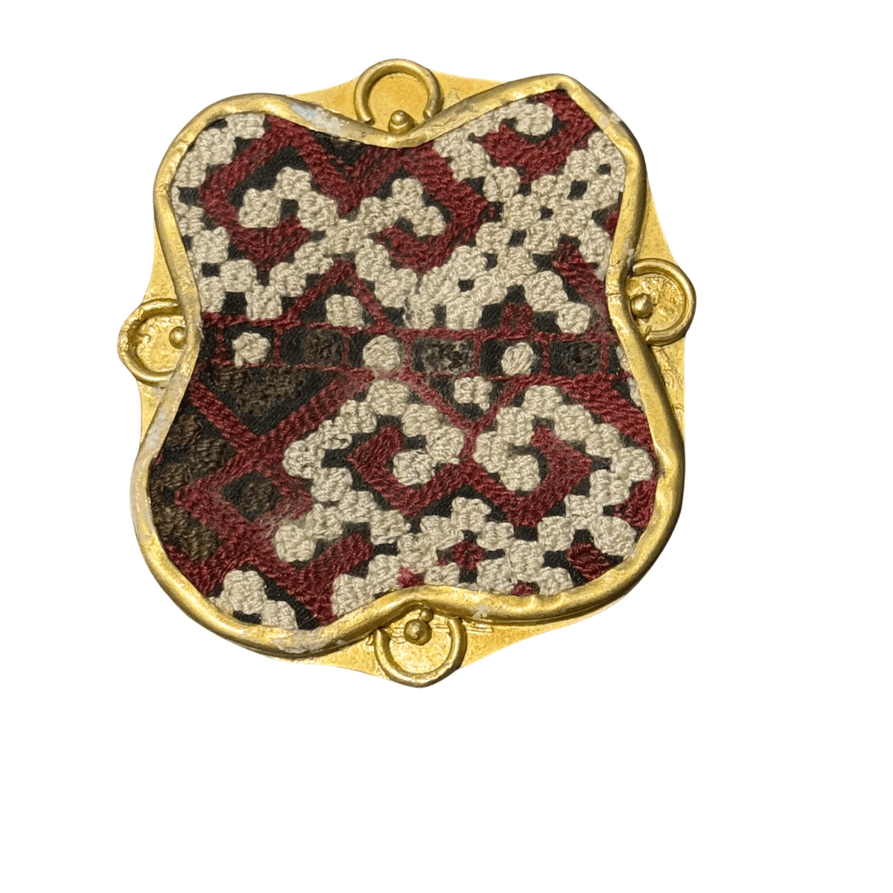 Embroidered Textile Brooch Brooch Eyup Gunduz F 