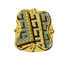 Embroidered Textile Brooch Brooch Eyup Gunduz G 