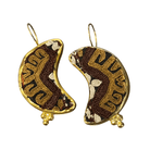Embroidered Textile Statement Earrings Earrings Eyup Gunduz C 