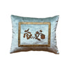 English 17th C. Tent Stitch Embroidery Applique (#A101923 | 12 x 15") New Pillows B. Viz Design 