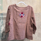 Flax Linen Tunic with Vintage Hmong Batik and Embroidery Tunic Bangkok 