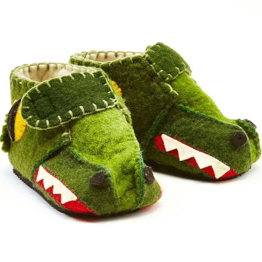 Gator Toddler Felt Zooties Baby Booties Silk Road Bazar 