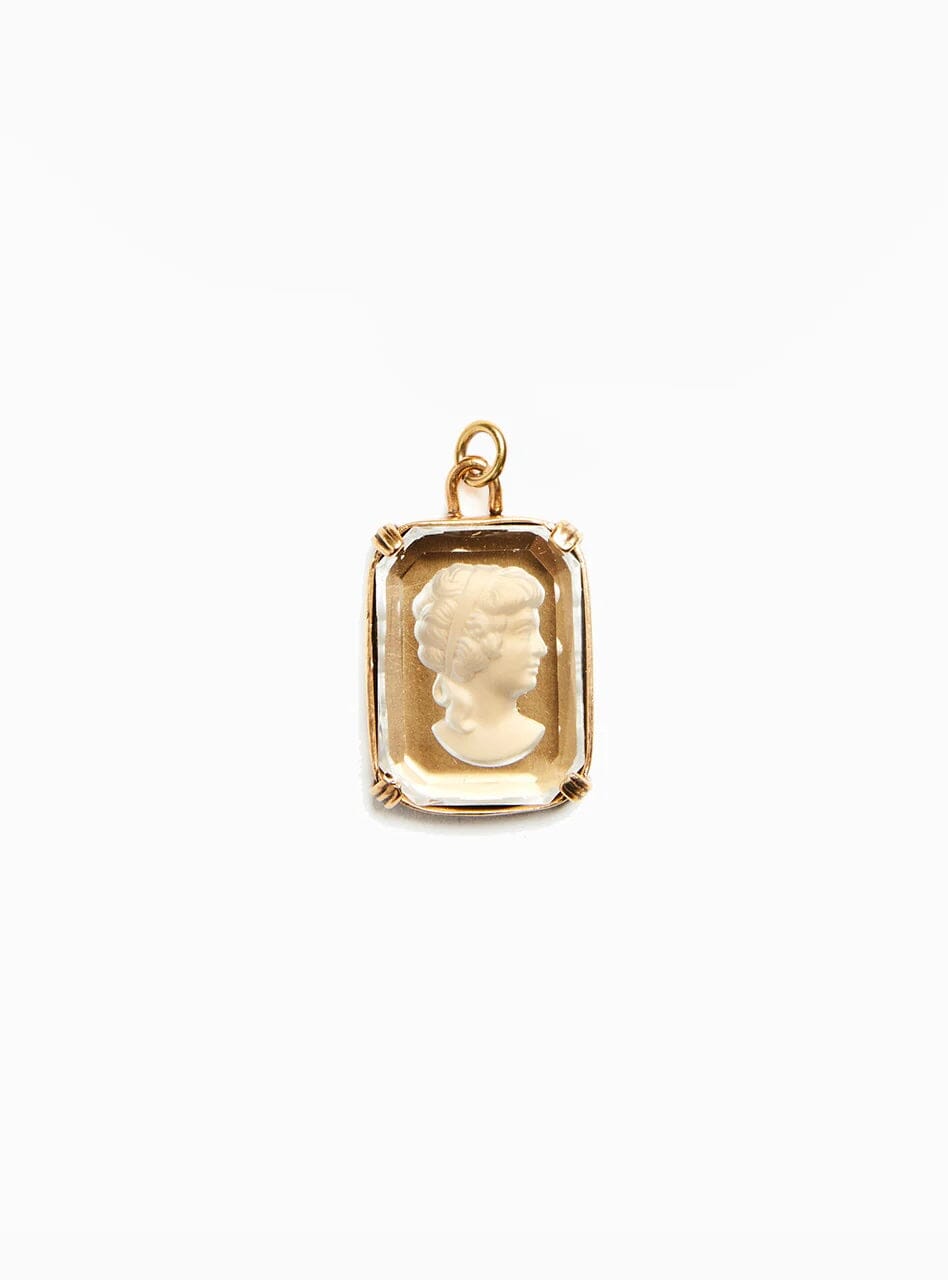 German Cameo Pendant Charm Fallen Aristocrat 