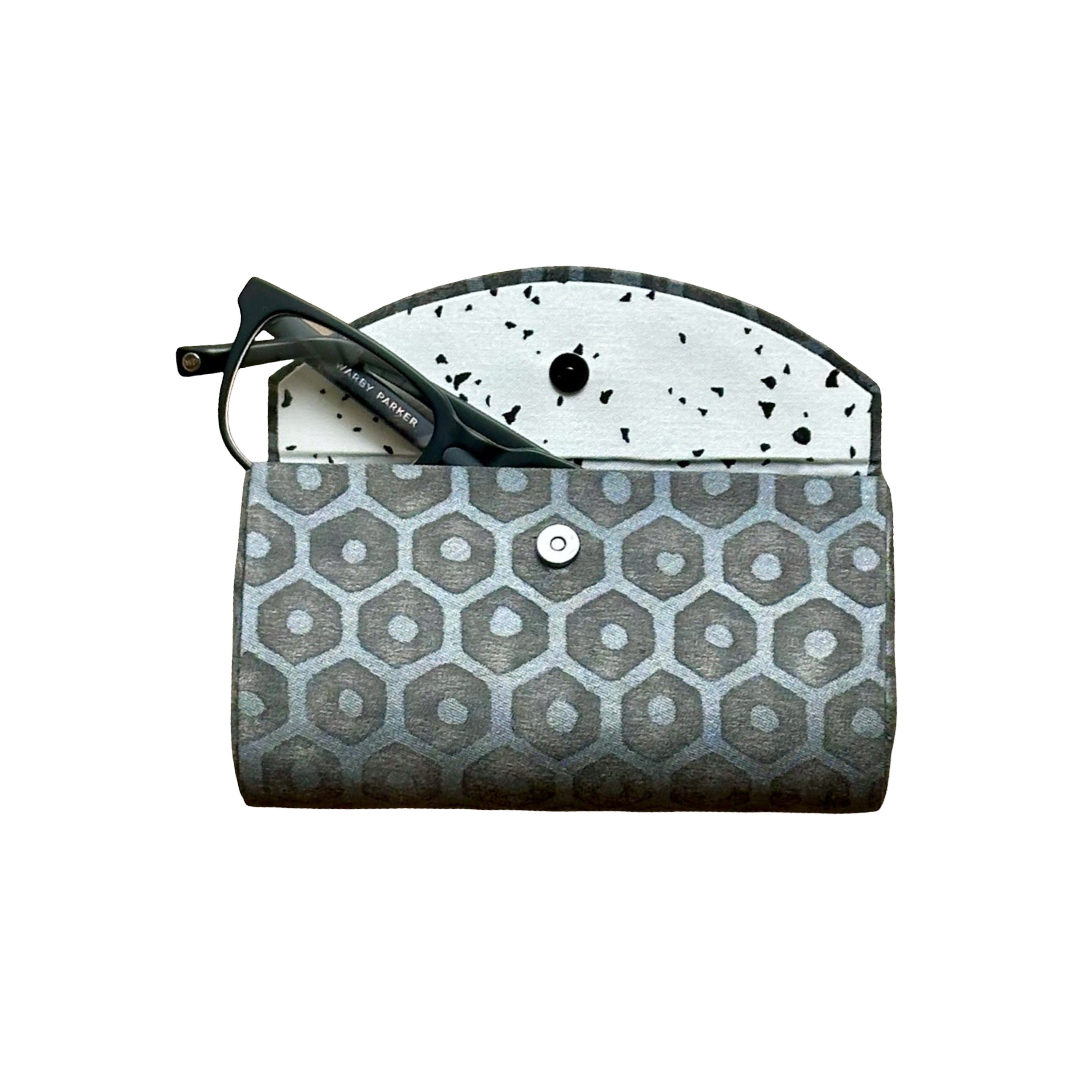 Glasses Case made of Fortuny Fabric Glasses Case Jan Whitlock Gray 