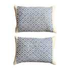 Groves Brothers Blue and White (Fortuny Style) (#M031626A&B | 13x19") New Pillows B. Viz Design 