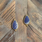 Hand Crafted Ottoman Vintage Textile Earrings - Pear New Jewelry Eyup Gunduz B 