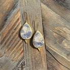 Hand Crafted Ottoman Vintage Textile Earrings - Pear New Jewelry Eyup Gunduz E 