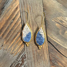 Hand Crafted Ottoman Vintage Textile Earrings - Pear New Jewelry Eyup Gunduz I 
