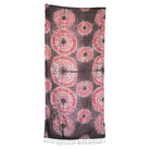 Hand Dyed Silk Scarf from Cambodia Scarf ClayCut Laos Lavender and Red 