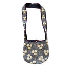 Hand Embroidered and Hand Dyed Cotton Shoulder Bag from Cambodia Bag Cambodia Small Bag 