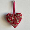 Hand Embroidered Heart Ornaments Anke Drechsel F 