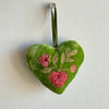 Hand Embroidered Heart Ornaments Anke Drechsel I 