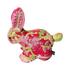 Hand Embroidered Silk Velvet Bunny Objet d'Art Anke Drechsel HOPE Sherbet 