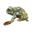 Hand Embroidered Silk Velvet Frog Objet d'Art Anke Drechsel MOIRA Shaded Lake 
