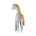 Hand Embroidered Silk Velvet Giraffe Objet d'Art Anke Drechsel BEA Heavenly Blue 