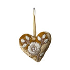 Hand Embroidered Silk Velvet Heart Ornaments Ornament Anke Drechsel 