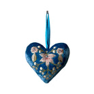 Hand Embroidered Silk Velvet Heart Ornaments Ornament Anke Drechsel B 