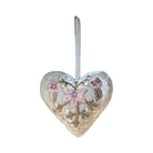 Hand Embroidered Silk Velvet Heart Ornaments Ornament Anke Drechsel C 