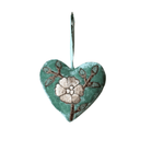 Hand Embroidered Silk Velvet Heart Ornaments Ornament Anke Drechsel D 