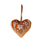 Hand Embroidered Silk Velvet Heart Ornaments Ornament Anke Drechsel D 