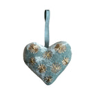 Hand Embroidered Silk Velvet Heart Ornaments Ornament Anke Drechsel DD 