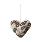 Hand Embroidered Silk Velvet Heart Ornaments Ornament Anke Drechsel FF 