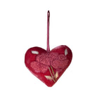 Hand Embroidered Silk Velvet Heart Ornaments Ornament Anke Drechsel K 
