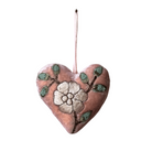 Hand Embroidered Silk Velvet Heart Ornaments Ornament Anke Drechsel LL 