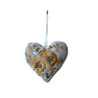 Hand Embroidered Silk Velvet Heart Ornaments Ornament Anke Drechsel N 