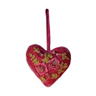 Hand Embroidered Silk Velvet Heart Ornaments Ornament Anke Drechsel N 