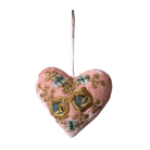 Hand Embroidered Silk Velvet Heart Ornaments Ornament Anke Drechsel NN 