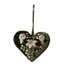 Hand Embroidered Silk Velvet Heart Ornaments Ornament Anke Drechsel S 