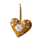 Hand Embroidered Silk Velvet Heart Ornaments Ornament Anke Drechsel TT 