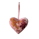 Hand Embroidered Silk Velvet Heart Ornaments Ornament Anke Drechsel U 