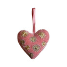 Hand Embroidered Silk Velvet Heart Ornaments Ornament Anke Drechsel V 