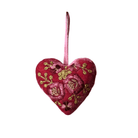 Hand Embroidered Silk Velvet Heart Ornaments Ornament Anke Drechsel X 