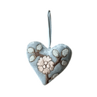 Hand Embroidered Silk Velvet Heart Ornaments Ornament Anke Drechsel XX 