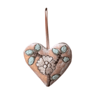 Hand Embroidered Silk Velvet Heart Ornaments Ornament Anke Drechsel Y 