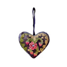 Hand Embroidered Silk Velvet Heart Ornaments Ornament Anke Drechsel Z 