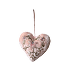 Hand Embroidered Silk Velvet Heart Ornaments Ornament Anke Drechsel ZZ 