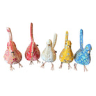 Hand Embroidered Silk Velvet Standing Dove Objet d'Art Anke Drechsel 